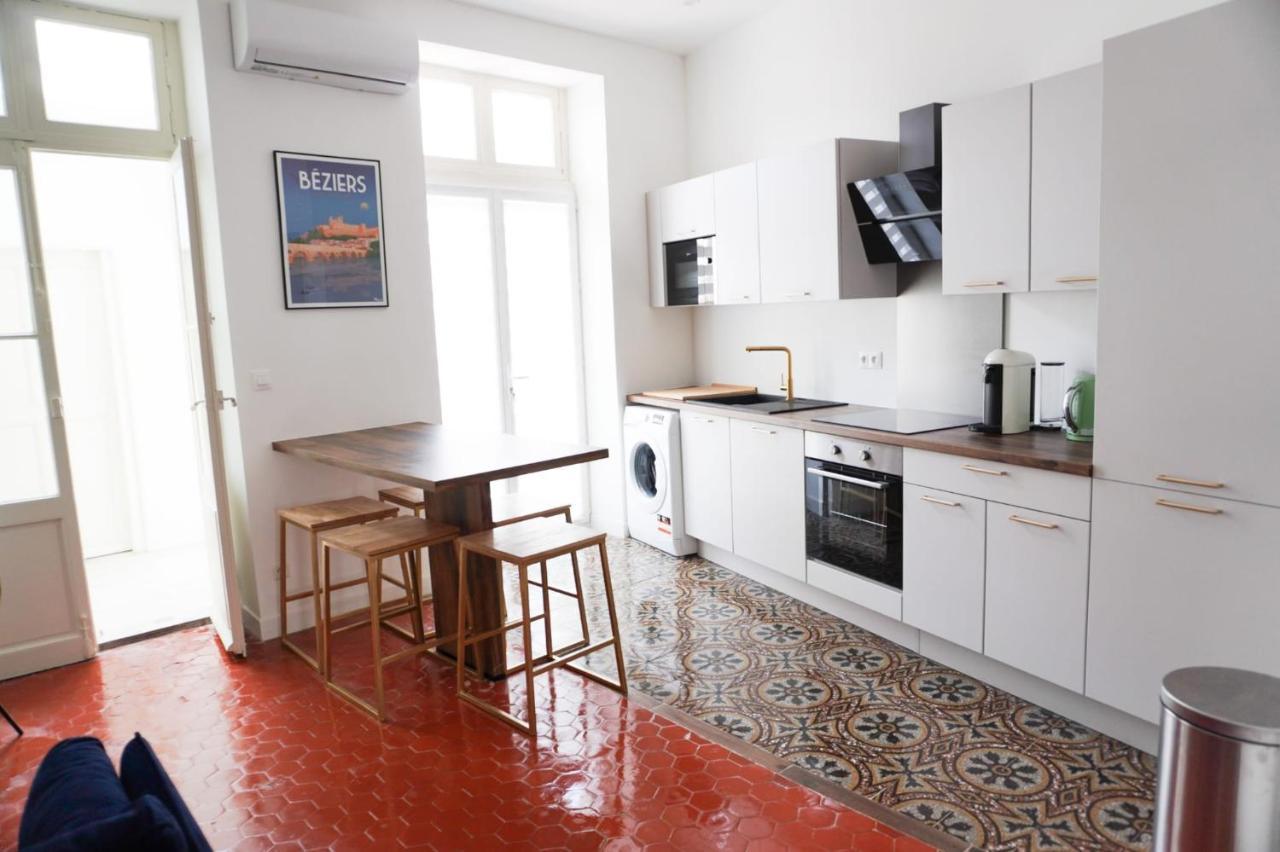 Bright And Modern 3-Bedroom Apartment, 90M2 With Air Condition, In بزييه المظهر الخارجي الصورة