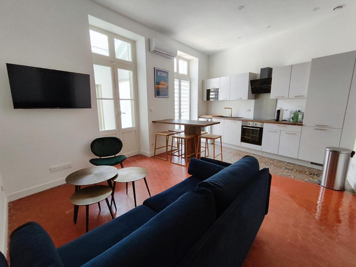 Bright And Modern 3-Bedroom Apartment, 90M2 With Air Condition, In بزييه المظهر الخارجي الصورة